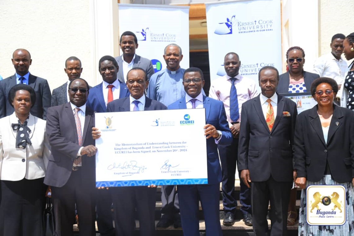 Buganda signs partnership with Ernest Cook University to enhance healthcare in the Kingdom